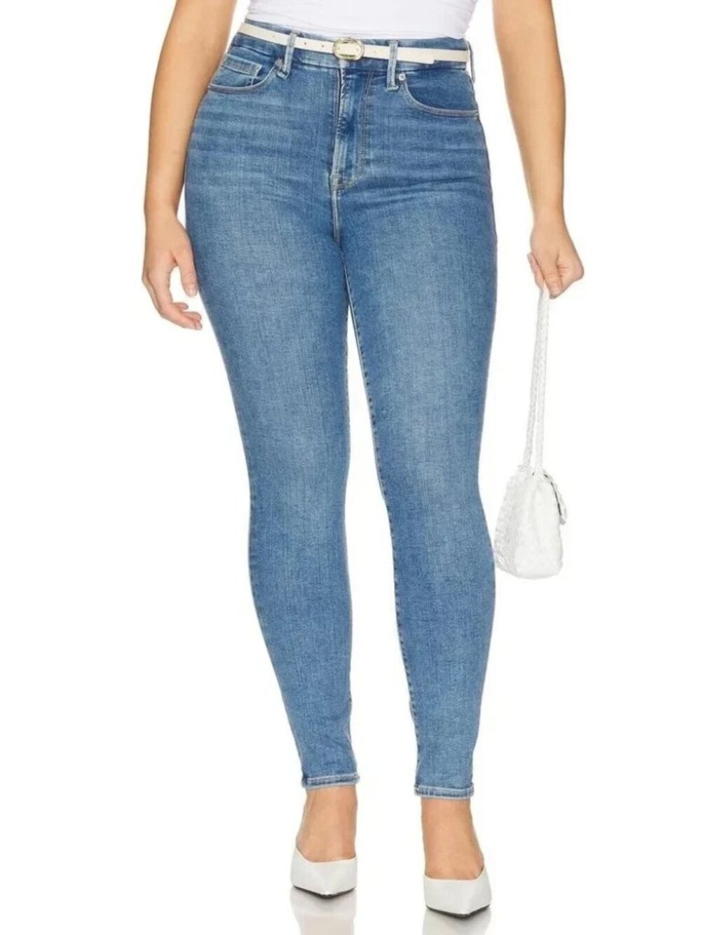 Good American Good Legs Always Fits Skinny Jeans Women's 14 - 18 GLSKAF478T